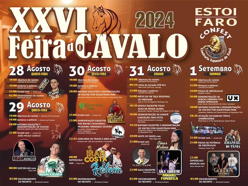 Programa Feira do Cavalo de Estoi 2024